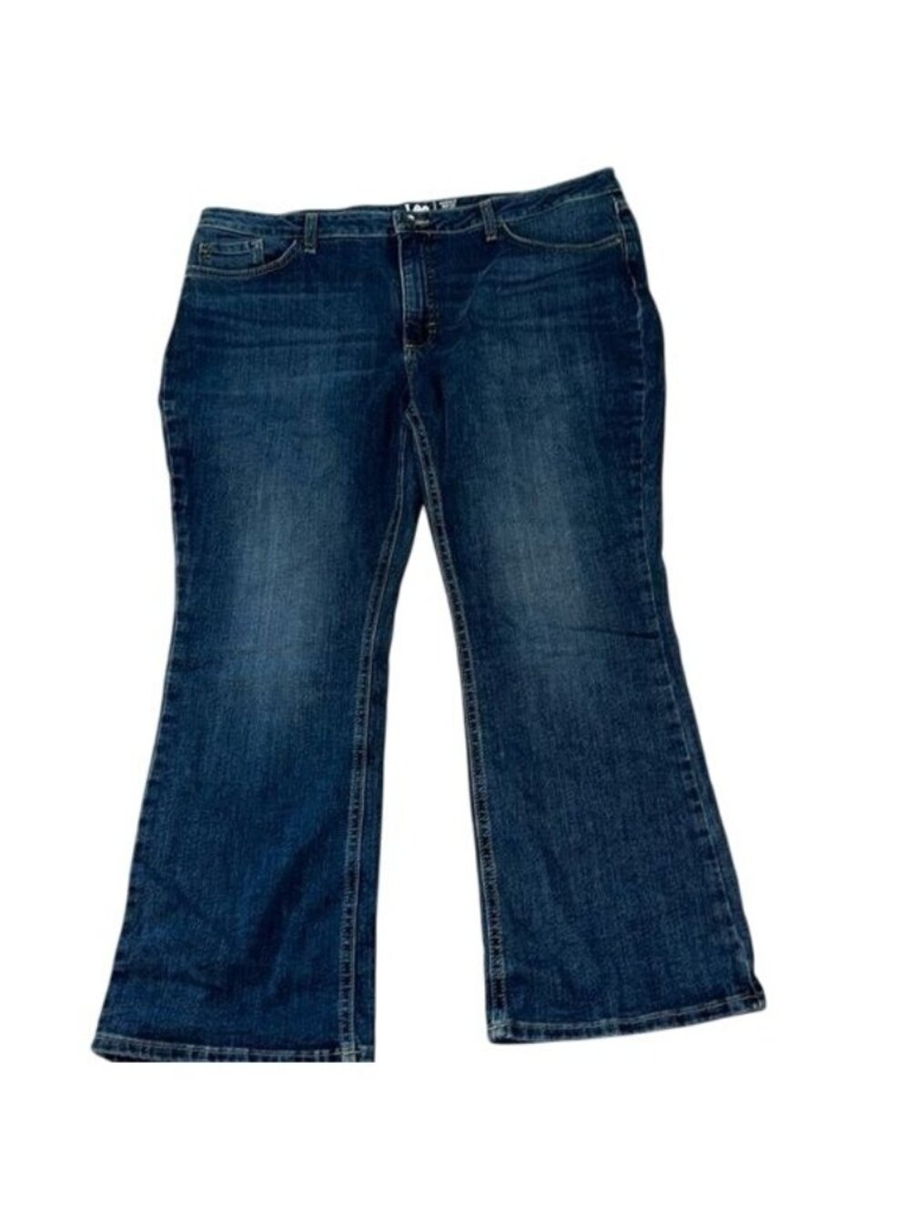 Lee Womens Bootcut Mid Rise Regular Fit Denim Jeans Size 20W